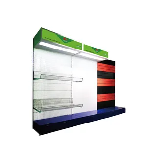 2022 estante de new style light box metal supermarket display racking yiyang shelf