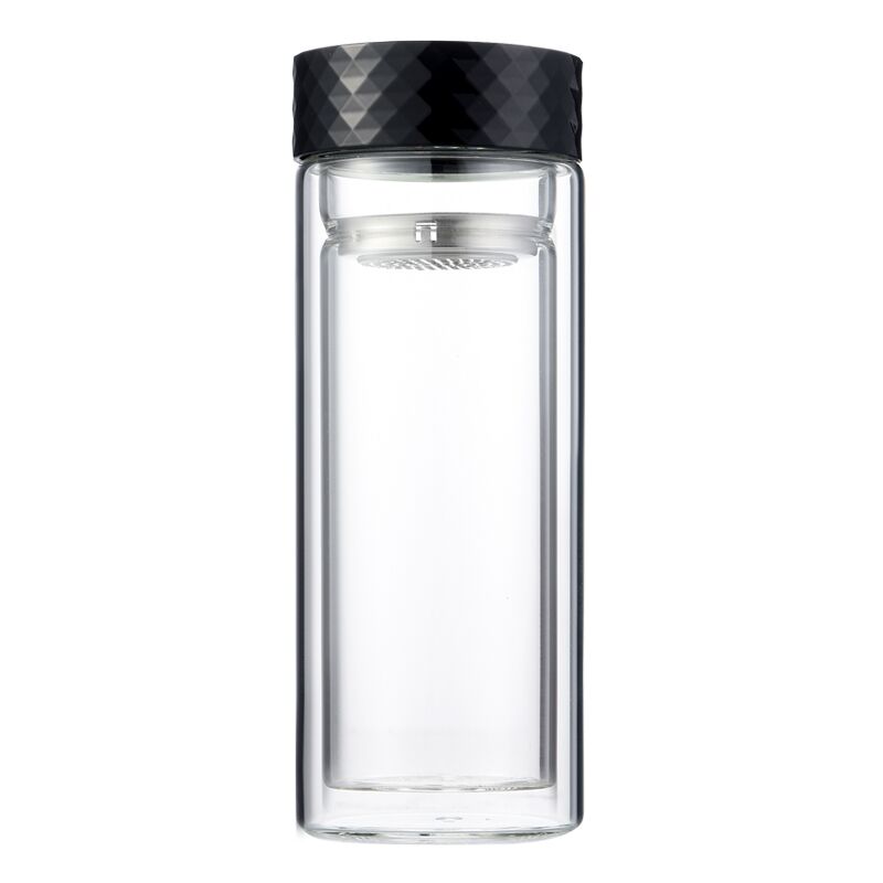 300ML Double Wall Glass Water Bottle With Tea Filter,Tea Filter Water Bottle,Water Filter Bottle