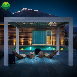 Pergola impermeabile da giardino <span class=keywords><strong>in</strong></span> alluminio Bioclimatique da parete all'aperto per piscina - Product Image 3