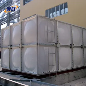 Tanque de armazenamento de água quente de fibra de vidro 200 m3/tanque de água de chuva smc