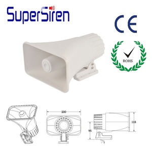 Tùy chỉnh ngoài trời ABS sừng Loa siêu lớn bền cố định điện tử xe cứu thương còi báo động trong hộp thư màu Trắng Hệ thống cảnh báo - Product Image 3