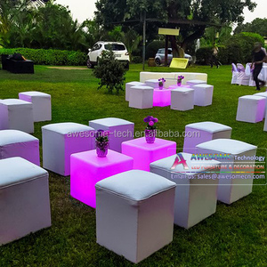 Meubles <span class=keywords><strong>de</strong></span> <span class=keywords><strong>bar</strong></span> extérieur imperméables, <span class=keywords><strong>chaise</strong></span> en forme <span class=keywords><strong>de</strong></span> cube lumineux LED 3D en plastique changeant <span class=keywords><strong>de</strong></span> couleur RGB pour <span class=keywords><strong>bar</strong></span> à domicile, hôtel - Product Image 6