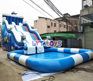 Big Trẻ Em Octopus Thể Thao Khổng Lồ <span class=keywords><strong>Inflatable</strong></span> Trượt Nước Với Hồ Bơi Cho Người Lớn - Product Image 2