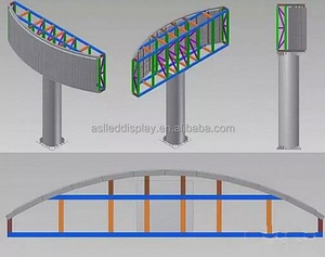 קשת חיצוני P10 חיצוני תצוגת LED/קיר וידאו מעוקל קשת מקורה הוביל מסך תצוגה לפרסום - Product Image 5