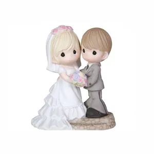 Cake Topper Thiết Kế Lưu Niệm Polyresin Vài Đám Cưới Bức Tượng