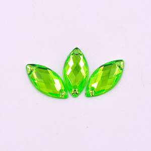 5*10mm cucire in chiaro AB occhio di <span class=keywords><strong>cavallo</strong></span> Strass Flatback pietre di cristallo fantasia in acrilico gemme per cucire Strass Applique per i vestiti - Product Image 4