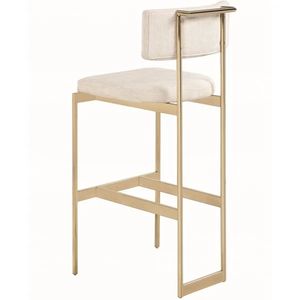 Moderne <span class=keywords><strong>Brossé</strong></span> En Laiton Doré En <span class=keywords><strong>Acier</strong></span> Inoxydable <span class=keywords><strong>Tabouret</strong></span> de Bar poignée Arrière Chaise Haute Pour La Barre À La Maison D'hôtel - Product Image 5