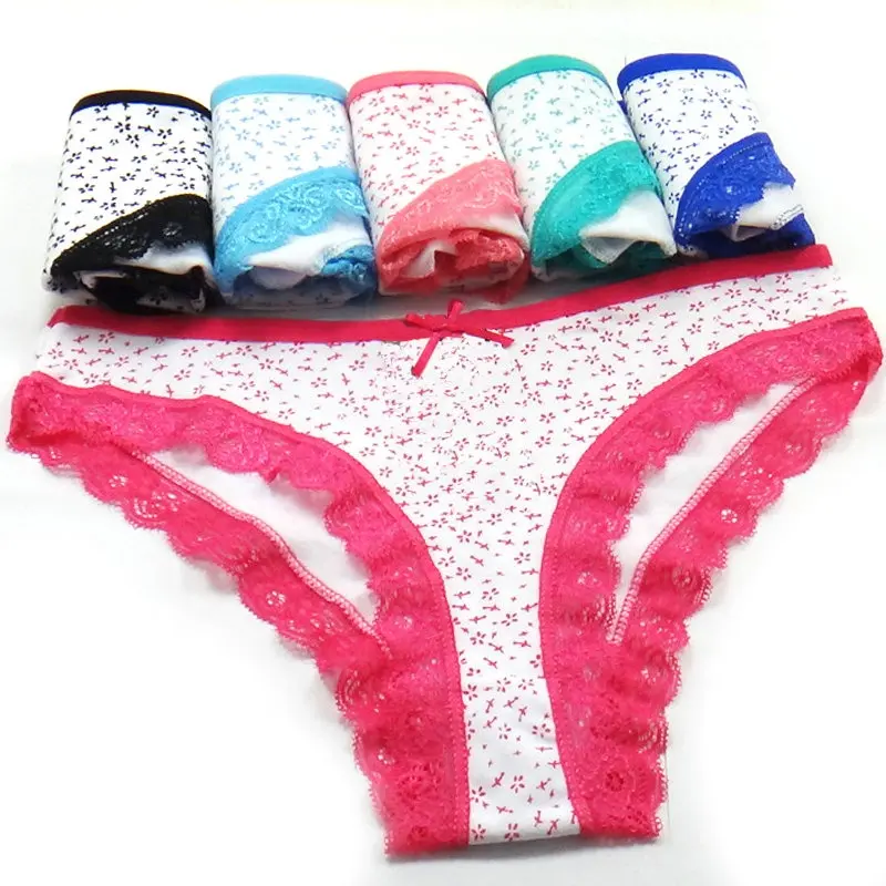 Beste Qualität Spitze Unterwäsche Baumwolle Sexy Spitze Höschen Jeden Tag bequeme Slips schöne Dessous Mädchen Damen Schlüpfer für Frauen