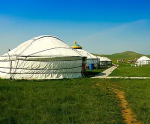 5 m עמיד למים יוקרה מונגולית יורט אוהל מלון