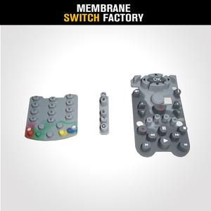 China fabbrica oem di seta di stampa in silicone <span class=keywords><strong>button</strong></span> <span class=keywords><strong>pad</strong></span> in gomma - Product Image 2