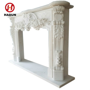 Foyer <span class=keywords><strong>électrique</strong></span> en marbre blanc pur pour sculpture de fleurs, à vendre, w - Product Image 3