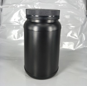 Conteneur en plastique noir HDPE de qualité alimentaire de 2500 ml, grand et vide, anti-effraction, pour l'emballage de protéines en poudre - Product Image 2