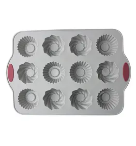 GreenEarth Non Stick Silicone Bakeware Set of Cake Molds For Classic Cuisine Baking Supplies