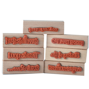 Mp7pk — <span class=keywords><strong>timbres</strong></span>-<span class=keywords><strong>poste</strong></span> joyeux anniversaire en caoutchouc, estampillés sur le bois, personnalisés - Product Image 2