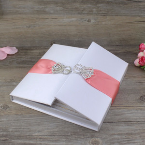 Rubans et nœuds de luxe personnalisés, 50 pièces, pour boîte en soie, Invitations de <span class=keywords><strong>mariage</strong></span> - Product Image 2