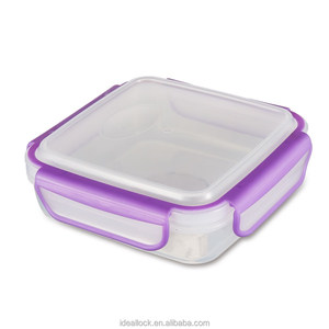 plastic airtight bread box sandwich container with 4 locks--Appearance Design Patent