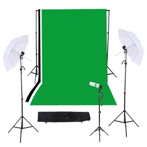 Kit Photo Studio Fotografia Ritratto In Studio Luce Kit Tenda Prodotto Foto Video Attrezzature Nero Bianco Sfondo Verde