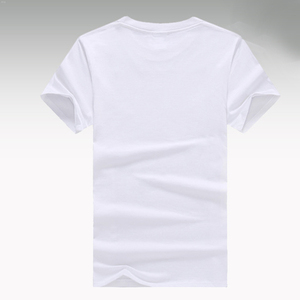 T-Shirt da Uomo in Puro Cotone 100% con Logo Personalizzato OEM per Campagna Elettorale, <span class=keywords><strong>Bianche</strong></span> e Semplici - Product Image 3