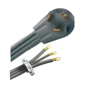 30A 125V/250V 3-pole 3-wire Dryer Cord 10-30, Flat cord SRDT 6AWG*3C or 6AWG*2C+8AWG*1C