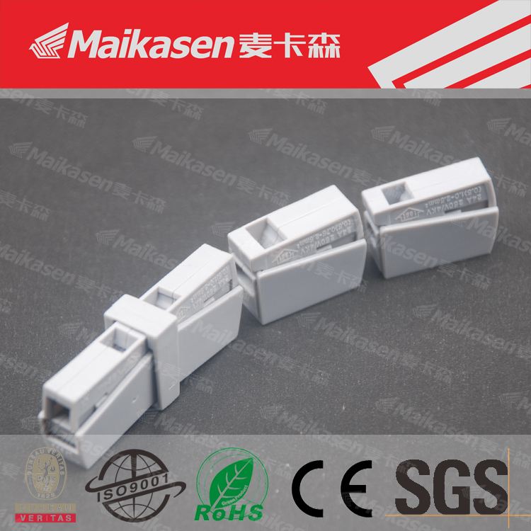Made In China Poussez action Lighting Fil Connecteur Bornier pour câbles solides, Stranded et flexibles