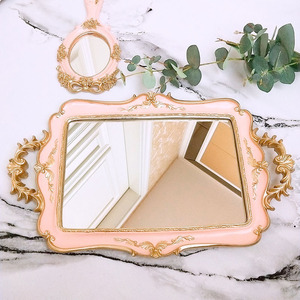 European Style Bow Cake Storage <strong>Trays</strong> <strong>Makeup</strong> Organizer Dessert Plate Square Decor <strong>Tray</strong> Storage <strong>Trays</strong> - Product Image 2