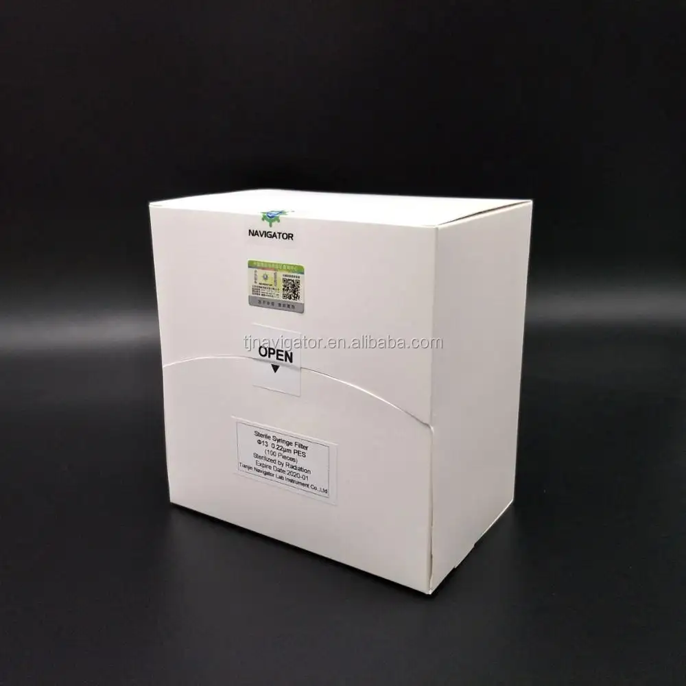 Sterile Spritzenvorsatzfilter 0,22 0.45um Porengröße PVDF Membran