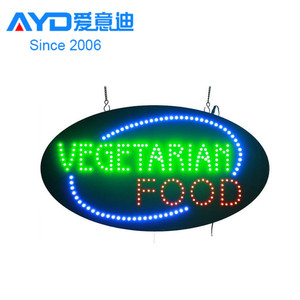 Pantalla LED de neón para interiores, pantalla LED intermitente para <span class=keywords><strong>Buffet</strong></span>, tienda de alimentos y comida, proveedor de fábrica - Product Image 1