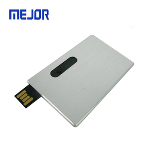Wallet Size <strong>Credit</strong> <strong>Cards</strong> OEM Pen Drive 8g Silver Aluminum Name Cart 16G <strong>Flash</strong> <strong>Disk</strong> Usb Metal <strong>Card</strong> - Product Image 4