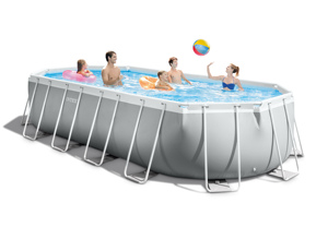 Piscina <span class=keywords><strong>INTEX</strong></span> 610x305x122cm 26798, Piscina Elevada <span class=keywords><strong>Ovalada</strong></span> de PVC Portátil para Exteriores con Marco Metálico - Product Image 3