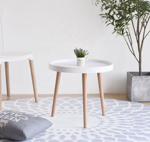 <span class=keywords><strong>Tavolino</strong></span> da Salotto in Legno con Gambe in Legno Massello e Piano in <span class=keywords><strong>Resina</strong></span> Epossidica Rotondo - Product Image 4