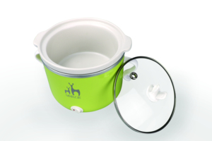 <span class=keywords><strong>Olla</strong></span> de Cocción Lenta Eléctrica Verde para Niños, Temporizador, Capacidad de 1L, Recipiente Interior de Cerámica, Calentamiento Tridimensional, Pequeña <span class=keywords><strong>Olla</strong></span> de Cocina Doméstica - Product Image 3
