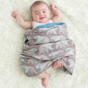 Cobertor para bebê super macio, venda quente, 2 camadas, para recém-nascidos