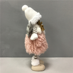 Regalo di <span class=keywords><strong>Natale</strong></span> Boheng, Decorazione per la Casa, Bambole Navidad, Ornamenti Rosa in Piedi, Adorabile <span class=keywords><strong>Angelo</strong></span> in Peluche - Product Image 3