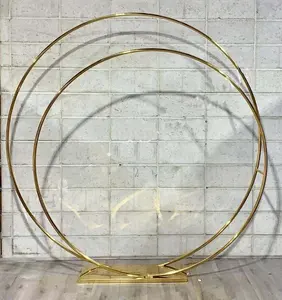 Arco de metal para decoração de casamentos, suporte redondo do para arco de casamento, para decoração de casamentos