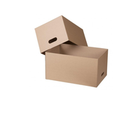 Cajas de papel kraft con tapas, color marrón, ecológico