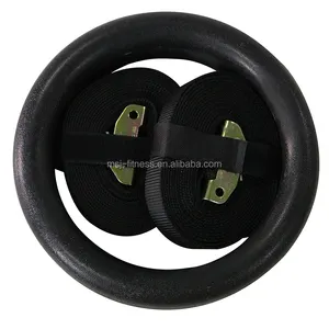 ABS gym rings with black strap Gym