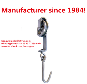 Crochet de suspension pour carcasses de bétail, poulie à roulement sur rail pour abattoir, crochet de boucherie pour abattoir - Product Image 3