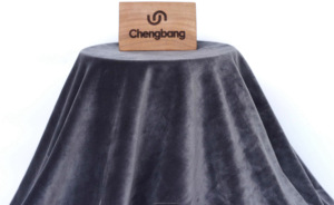 Nouveau <span class=keywords><strong>tissu</strong></span> lin Chengbang, prix d'usine, Polyester Spandex, peluche, velours doux, molletonné, rose, pour bébé - Product Image 4