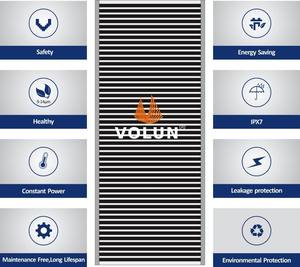 Invierno automática sistema de calefacción de suelo radiante infrarrojo película de calefacción en La estera del piso suelo laminado - Product Image 2
