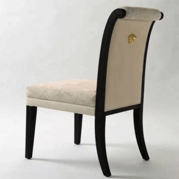 DC-451 Hotel Solid Walnut Wood Restaurant Chair With Back Ring