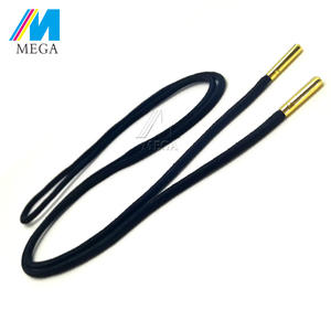 Lacets tressés en Polyester, ronds et personnalisés, avec agates en métal, système de laçage, 1 paire - Product Image 6