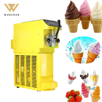 Máquina de Helado de Yogurt de Tres Sabores de Acero Inoxidable de Grado Alimenticio, Proveedor Chino Comercial, Gran Venta