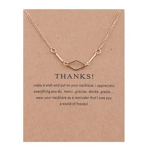 Thanks Giving Botten Bracebone Legering Sleutelbeen Visgraten Hanger Korte Ketting