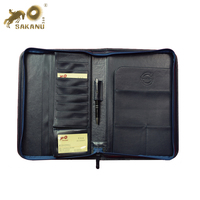 Promocional de alta calidad de la PU coche documentos Carpeta de cuero carteras de carpetas de archivo
