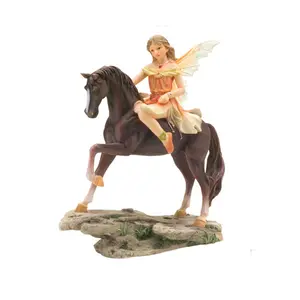 Magical Fairy Riding Horse Figurine