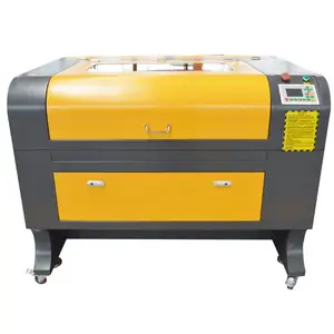 Harga Bagus Laser CO2 80W 100W 9060 900*600Mm Mesin Pemotong Ukiran Laser Logam