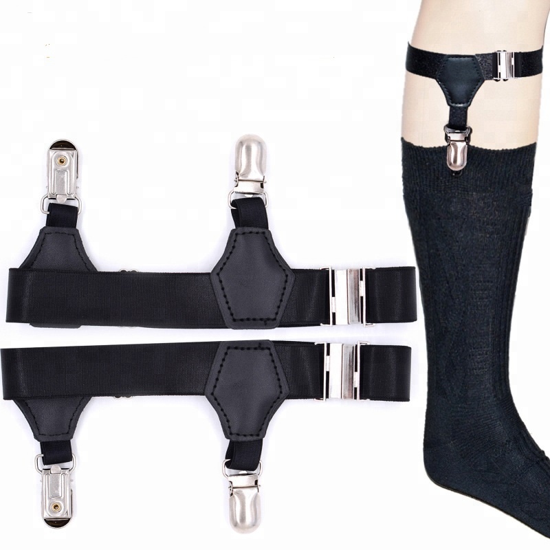 High-end Sock Holder Garters - Double Sturdy Clip Elastic