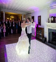 Piste de danse LED scintillante en acrylique blanc, étanche, filaire, effet ciel étoilé, prix usine, pour scène, fête, discothèque