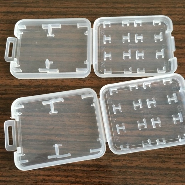 8 in 1 Hard Plastic Memory Card Storage Case for SD SDHC TF Card  Store Box Protector
