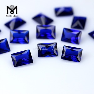 6x8mm baguette sintético 112 # <span class=keywords><strong>azul</strong></span> <span class=keywords><strong>espinela</strong></span> - Product Image 3